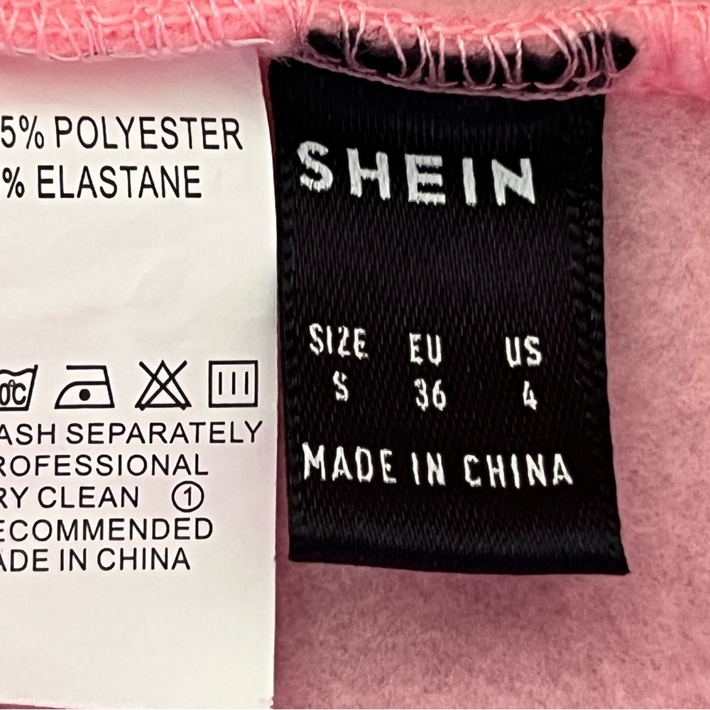 Shein women’s shorts size S NWOT Pink - Picture 5 of 6